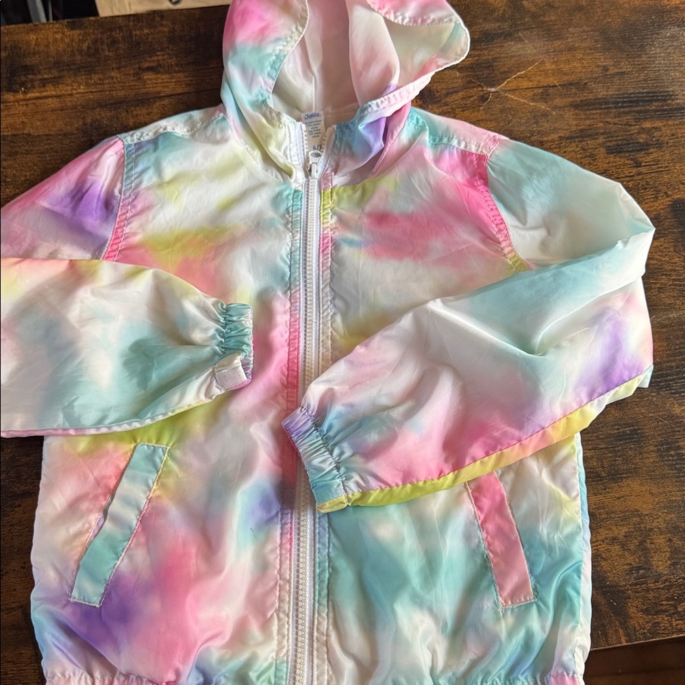 Justice Pastel Tie-Dye Zip-Up Jacket